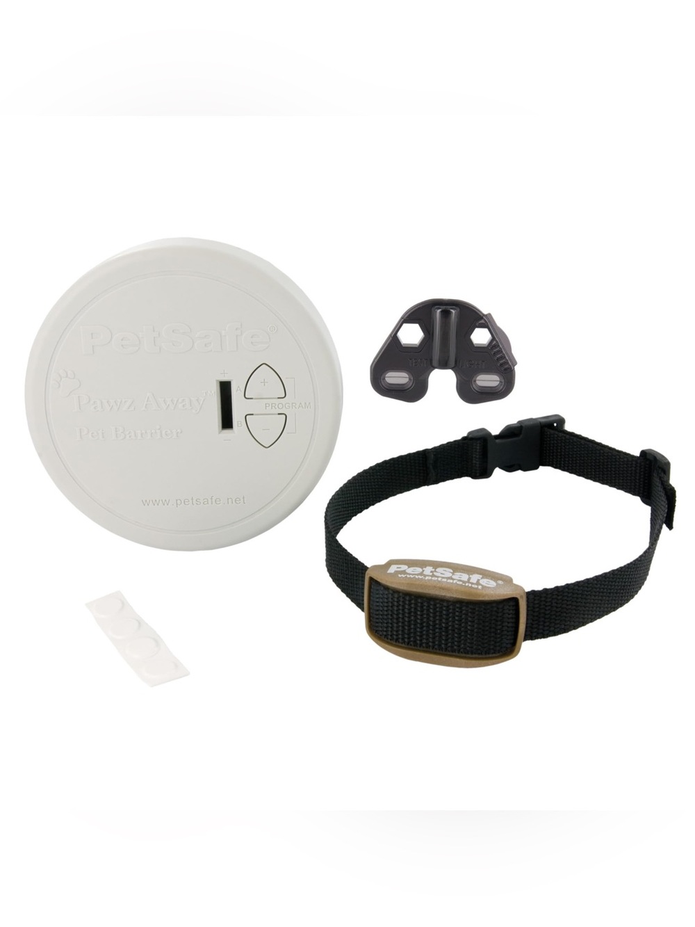 PetSafe Pawz Away Pet Barrier with Black Collar and White Transmitter